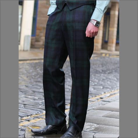 burberry black watch tartan trousers|burberry black trousers.